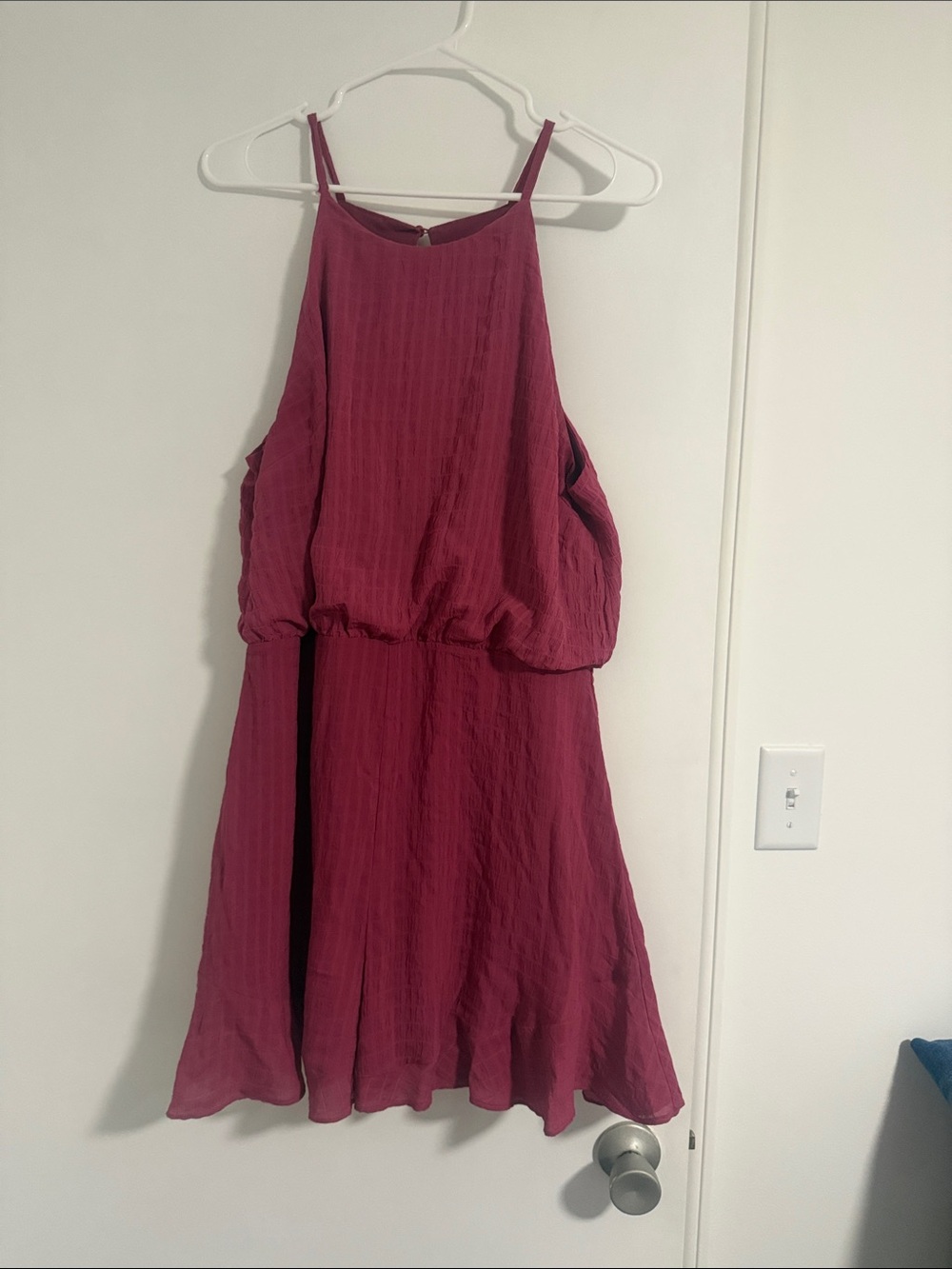 Sleeveless Raspberry Romper